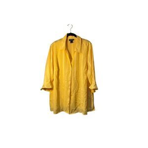 Maggie Barnes Women’s Yellow Attached Tank With Blouse Size 1X